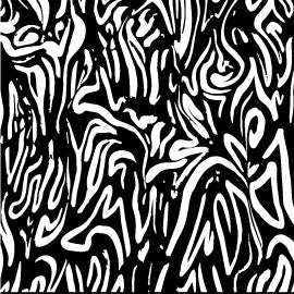 A black and white drawing of a group of people