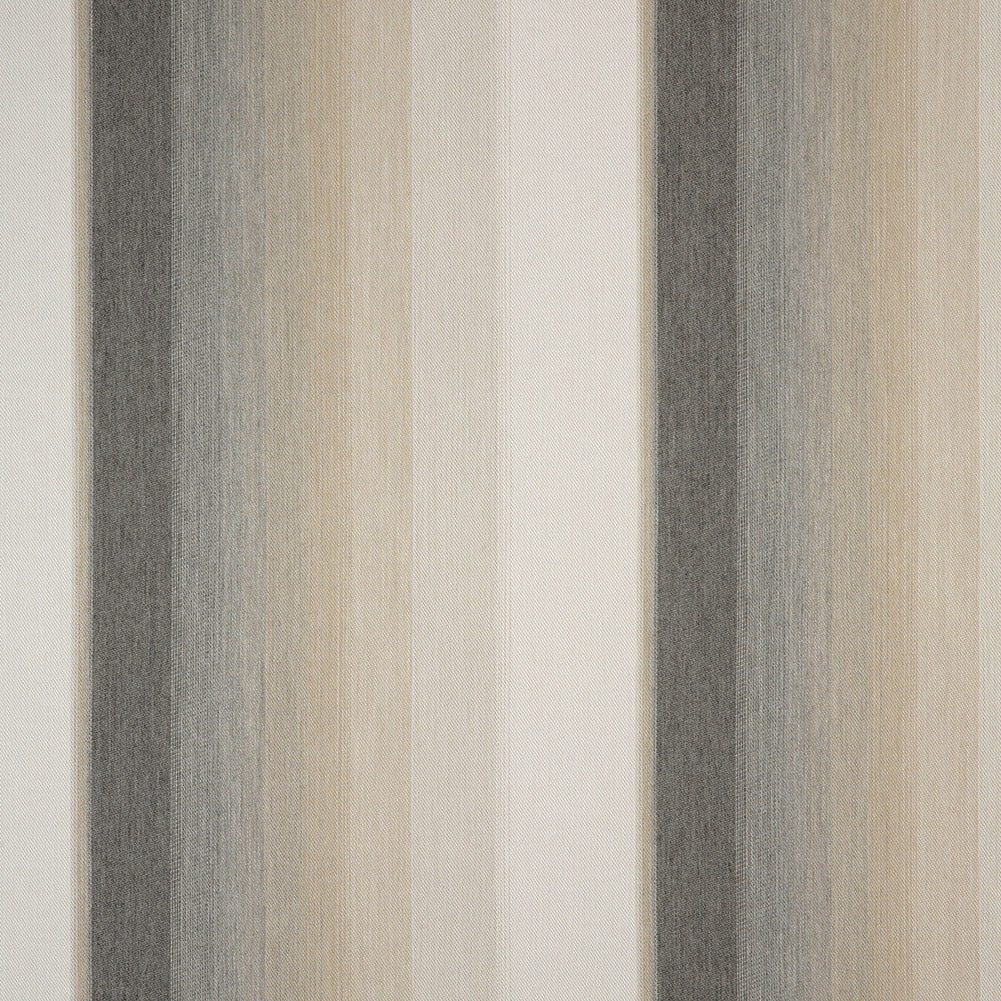 Dip Dye Striped Woven by Sunbrella - Chickadee Gray and Beige