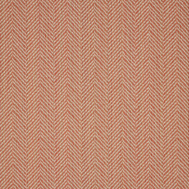 Fusion Posh Herringbone Woven by Sunbrella - Coral