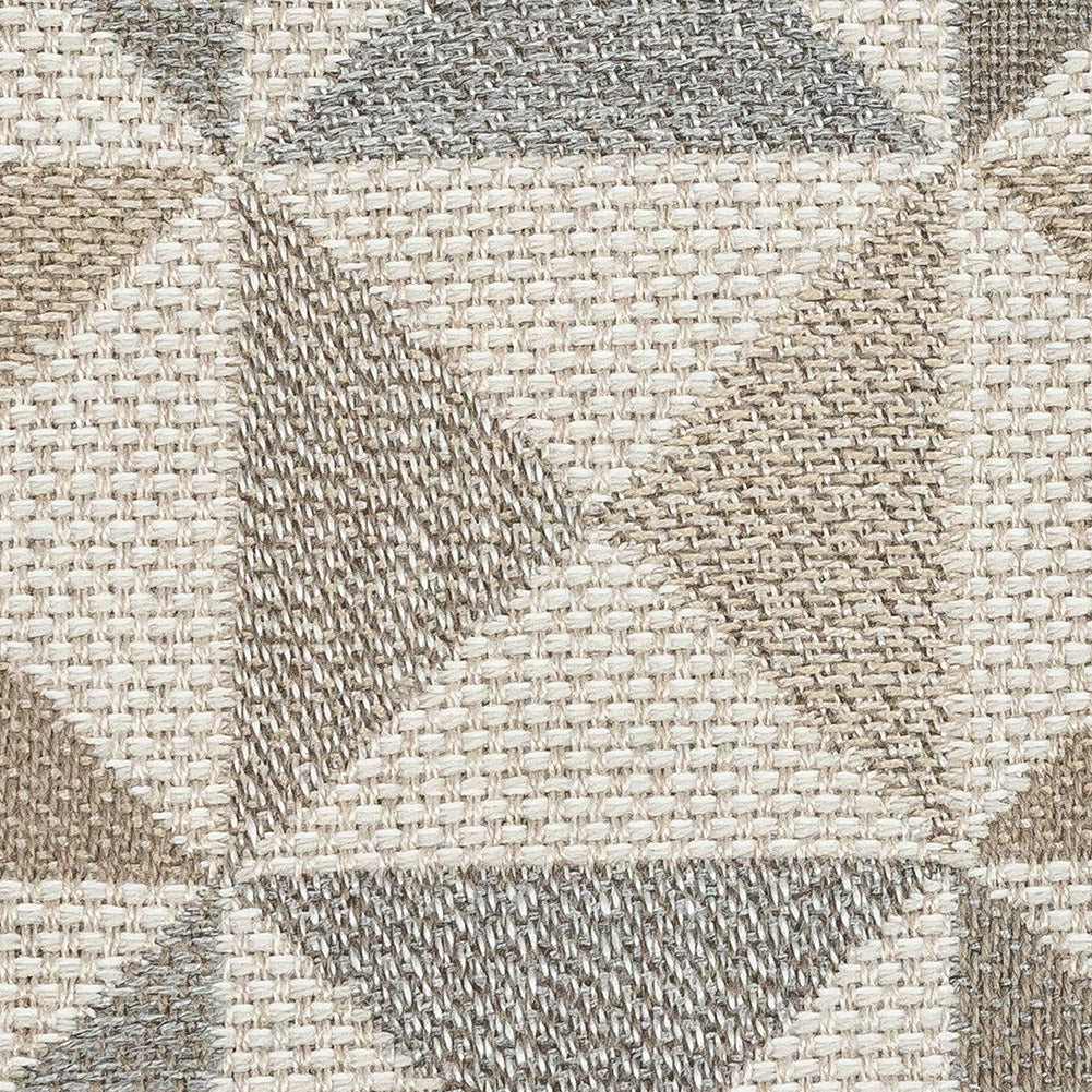 Array Upholstery Woven by Sunbrella - Dune Beige and Gray Geometric Detail
