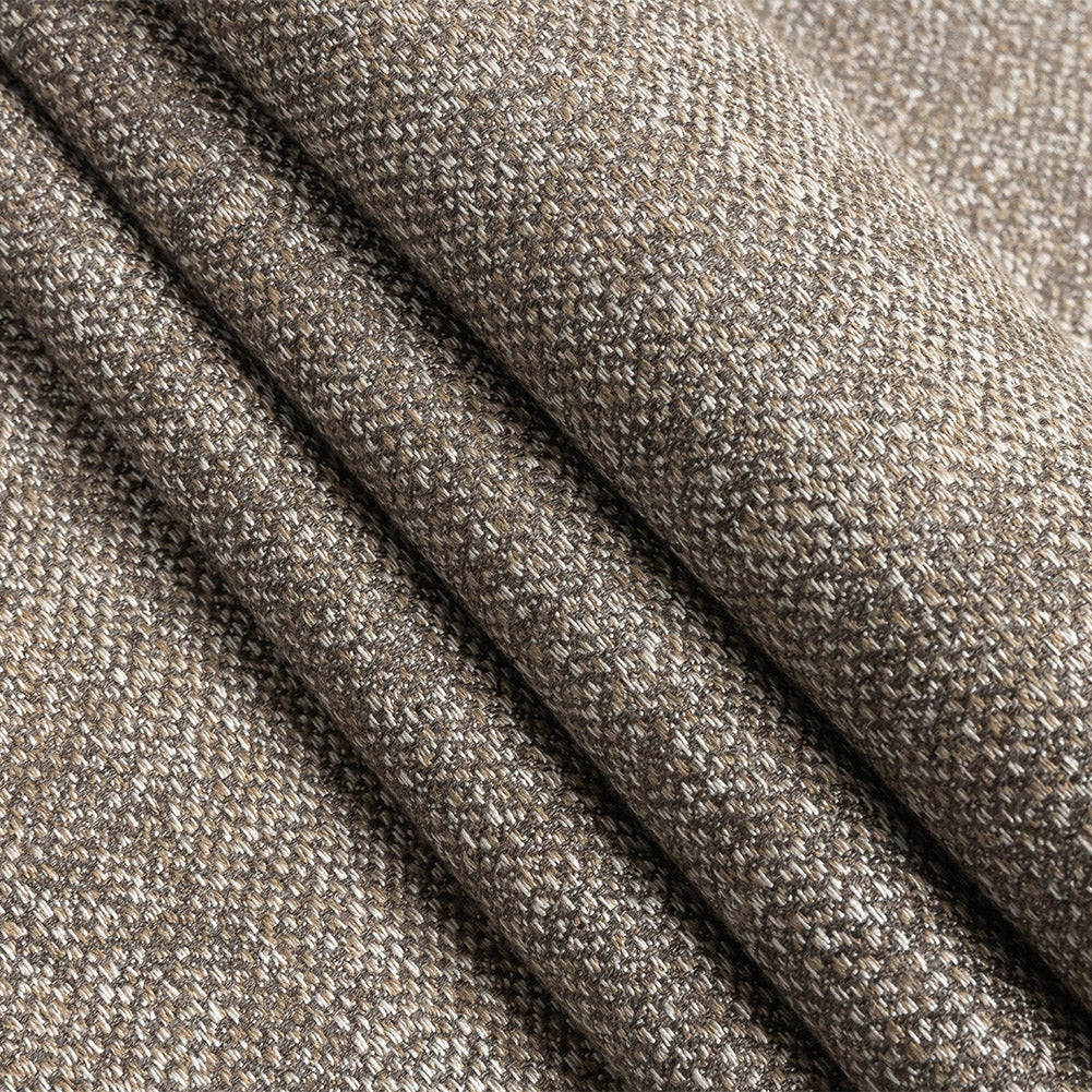 Fusion Chartres Textured Woven by Sunbrella - Truffle Folded