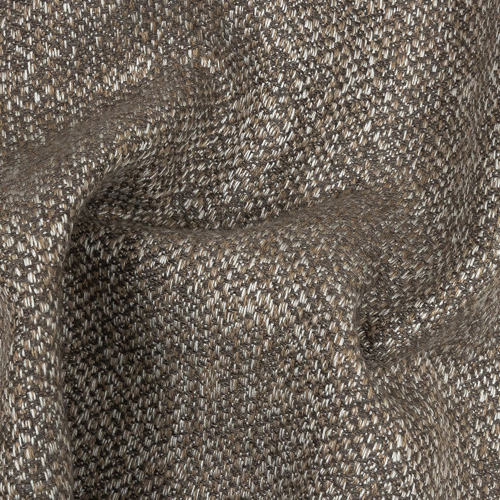 Fusion Chartres Textured Woven by Sunbrella - Truffle Detail