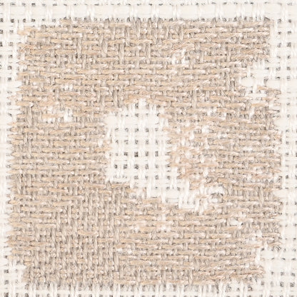 Kindle Jacquard by Sunbrella - Silk Beige Organic Squares Detail