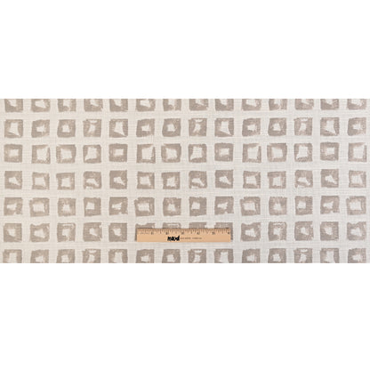 Kindle Jacquard by Sunbrella - Silk Beige Organic Squares Full