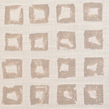 Kindle Jacquard by Sunbrella - Silk Beige Organic Squares