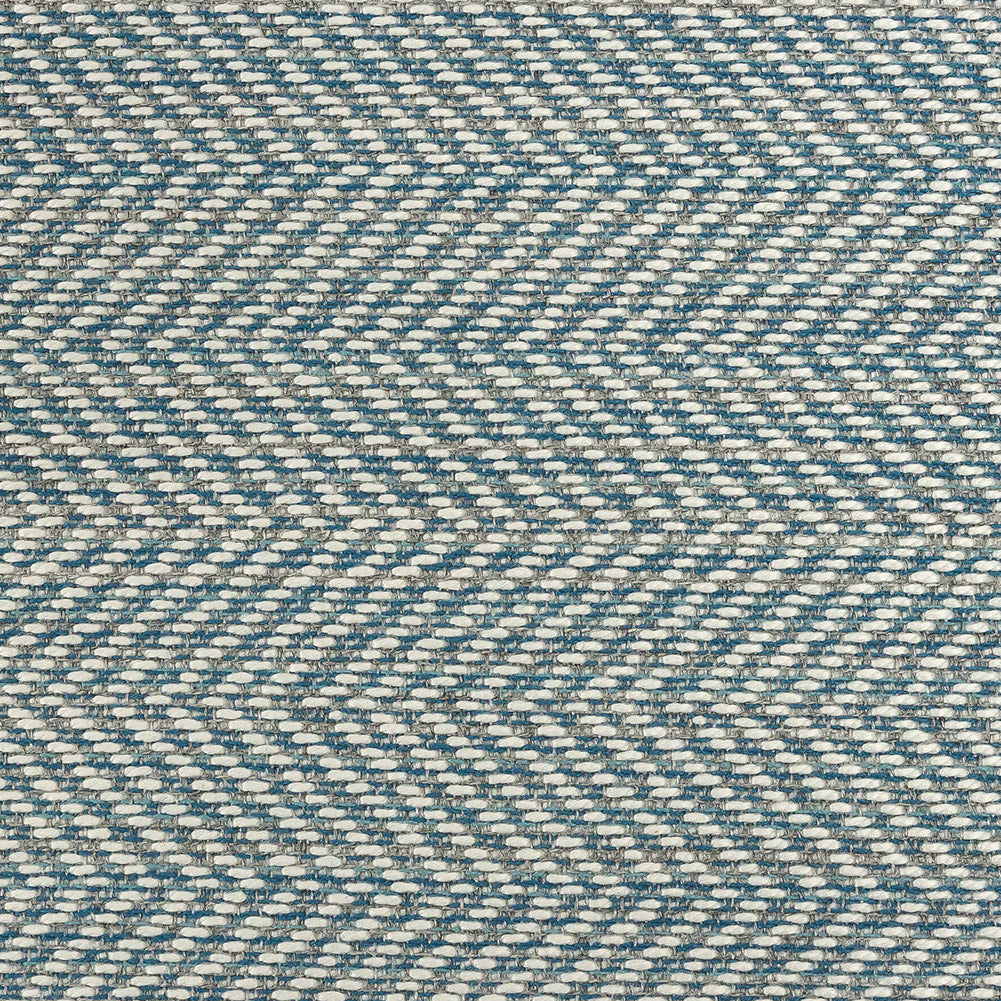 Fusion Posh Herringbone Woven by Sunbrella - Sky Detail
