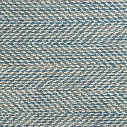 Fusion Posh Herringbone Woven by Sunbrella - Sky Detail