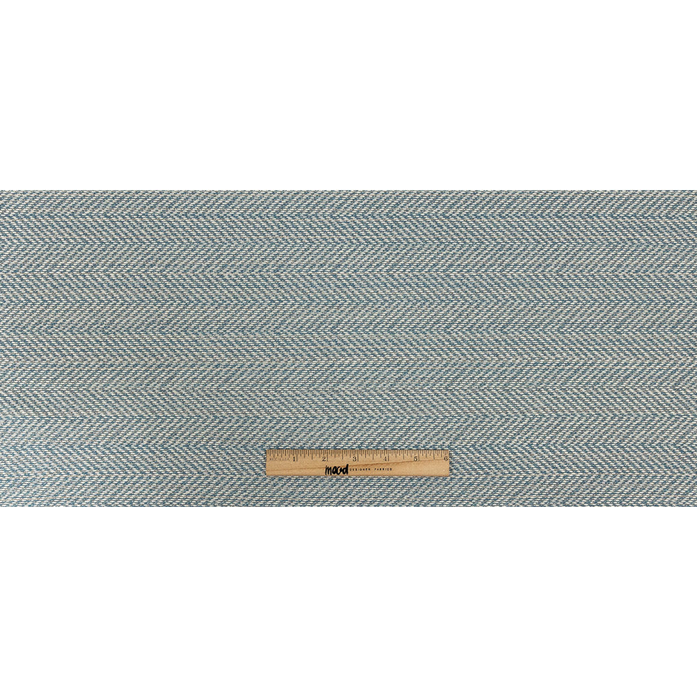 Fusion Posh Herringbone Woven by Sunbrella - Sky Full