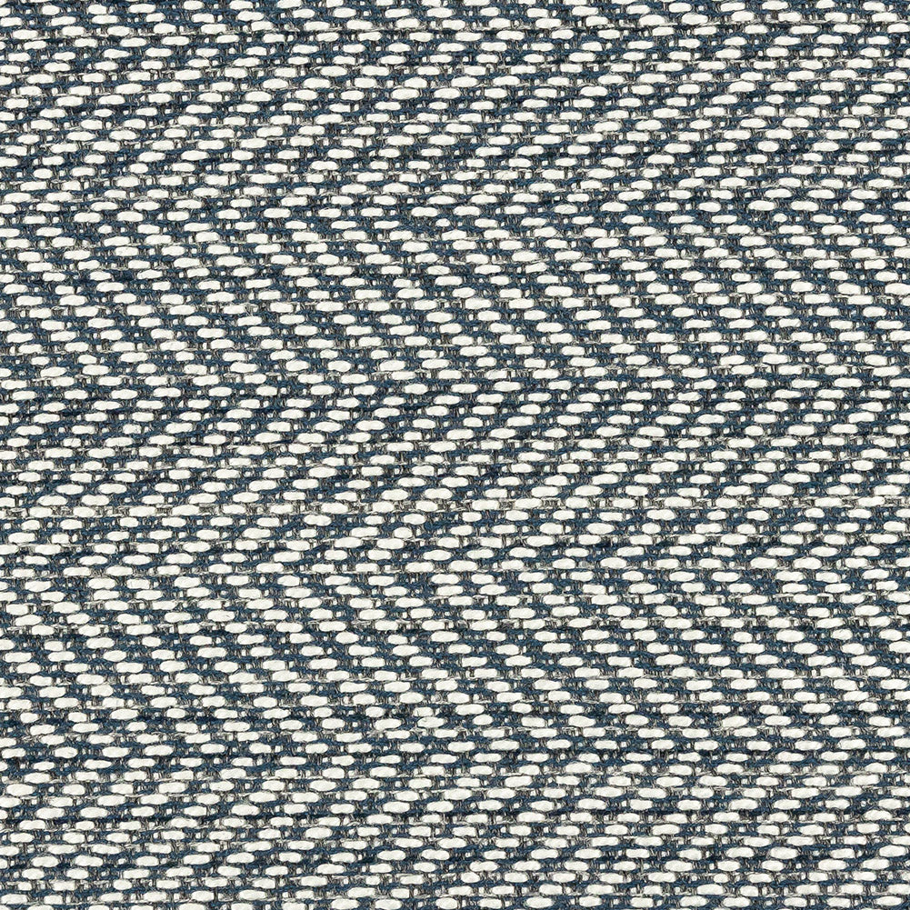 Fusion Posh Herringbone Woven by Sunbrella - Sapphire Detail