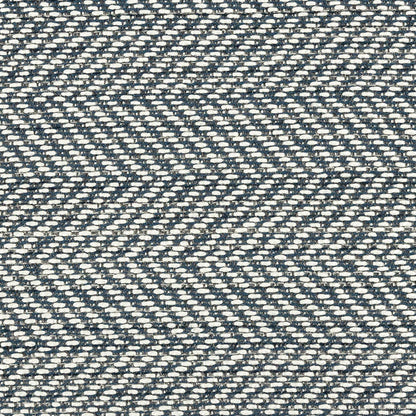 Fusion Posh Herringbone Woven by Sunbrella - Sapphire Detail