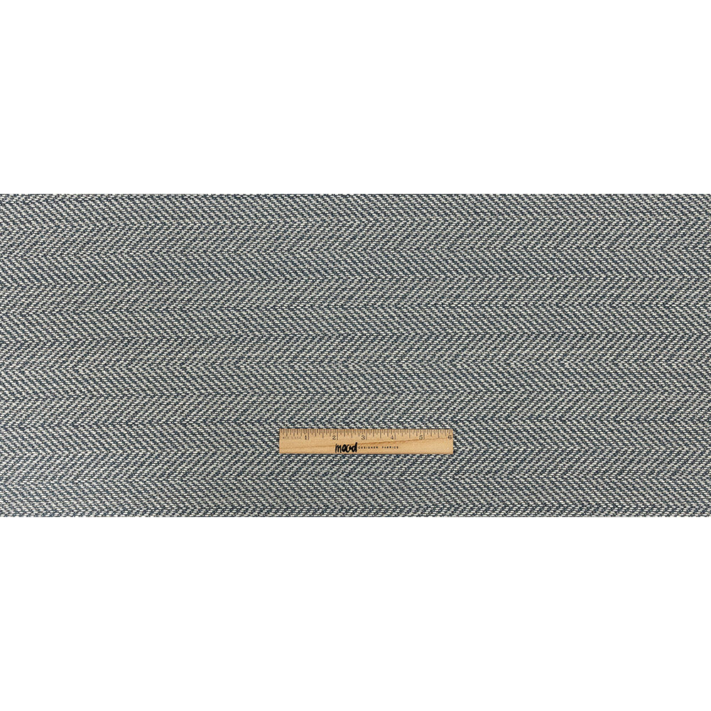 Fusion Posh Herringbone Woven by Sunbrella - Sapphire Full