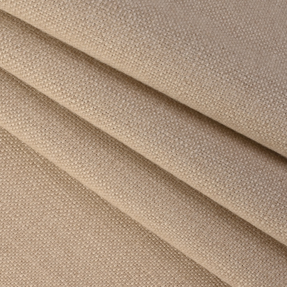 Piazza Waxed Upholstery Canvas by Sunbrella - Dune Folded
