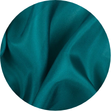 A close up of a blue cloth with a black background