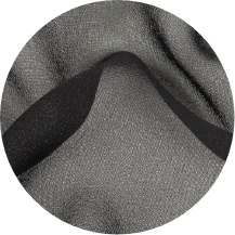 A close up of a hat with a black band on it