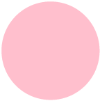 A pink circle with a black background and a white background