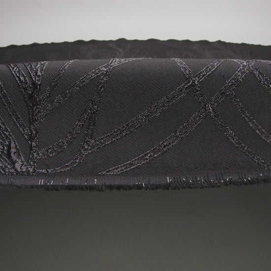 Metallic Black Feathers Luxury Brocade - Image 6 of 6