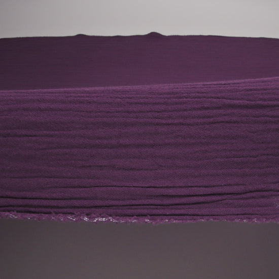 Double Cotton Gauze - Plum - Talamanca Collection - Image 5 of 5
