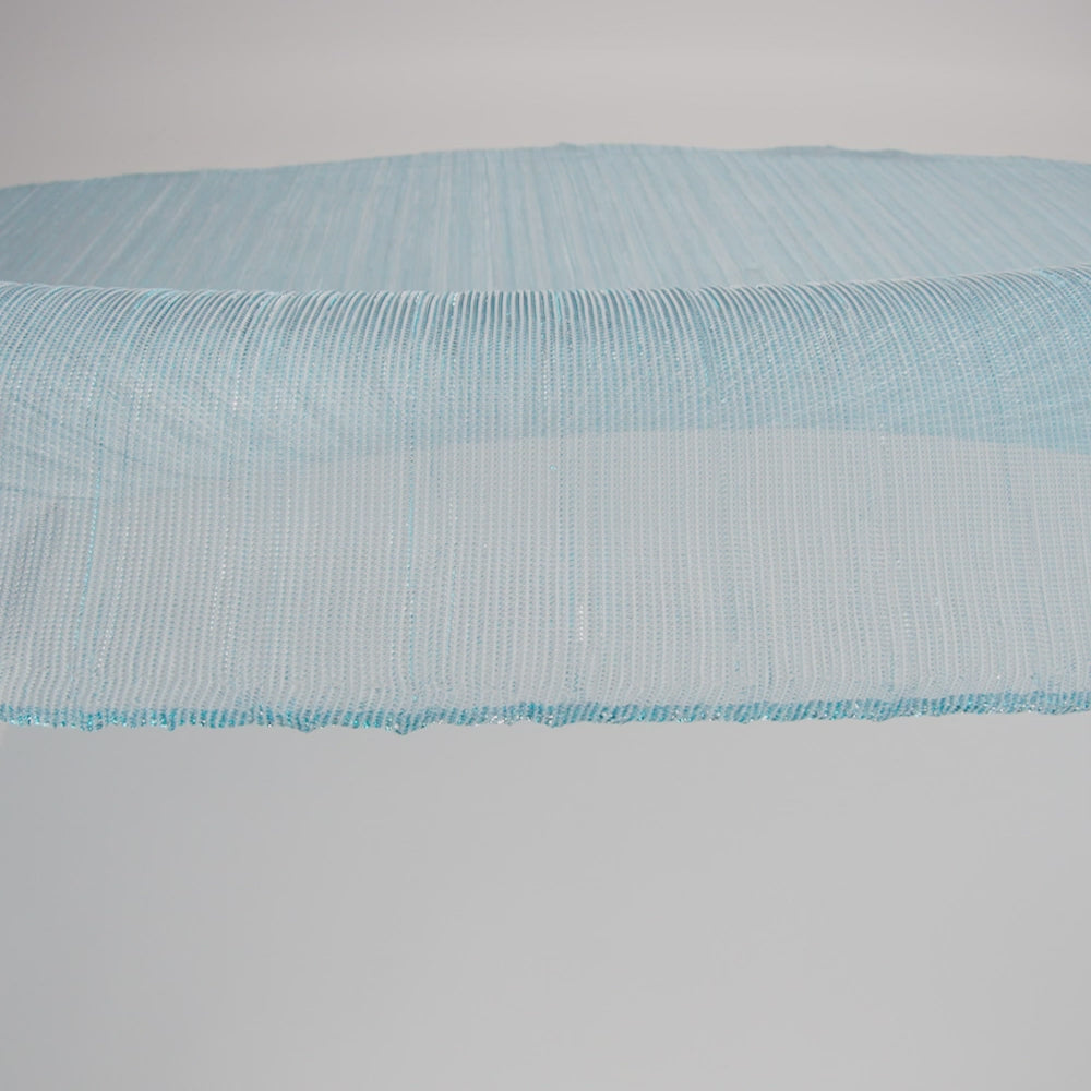 Metallic Stretch Plisse - Baby Blue - Natalia Collection - Image 6 of 7