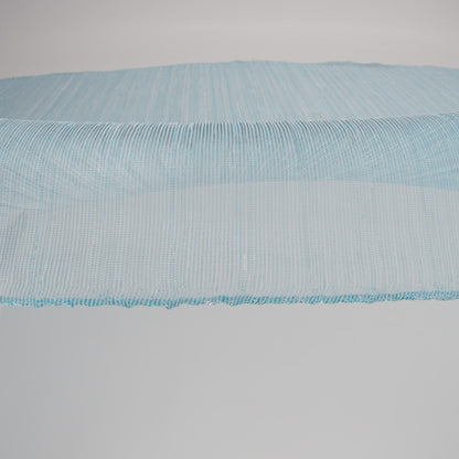 Metallic Stretch Plisse - Baby Blue - Natalia Collection