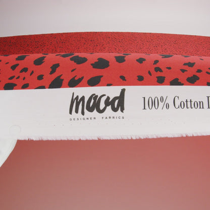 Mood Exclusive Red Dappled Daring Cotton Poplin