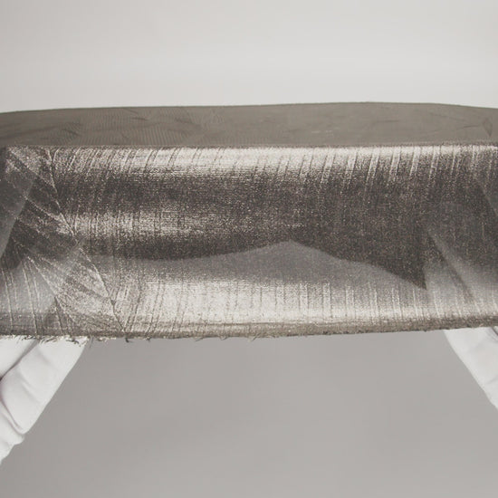 Polyester Chiffon with Abstract Pleats and Gold Foil - Black - Melia Collection - Image 6 of 7
