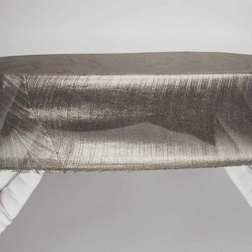 Polyester Chiffon with Abstract Pleats and Gold Foil - Black - Melia Collection - Image 6 of 7