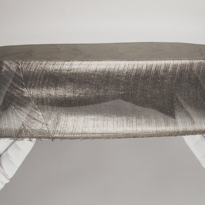 Polyester Chiffon with Abstract Pleats and Gold Foil - Black - Melia Collection