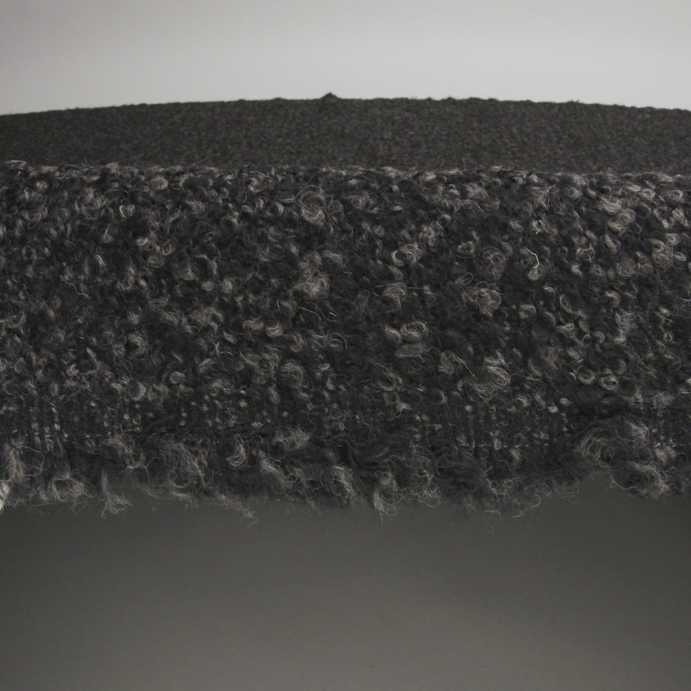 Wool Blend Boucle Tweed - Black and Brown - Image 6 of 6