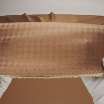 Houndstooth Jacquard Lining - Beige Tonal