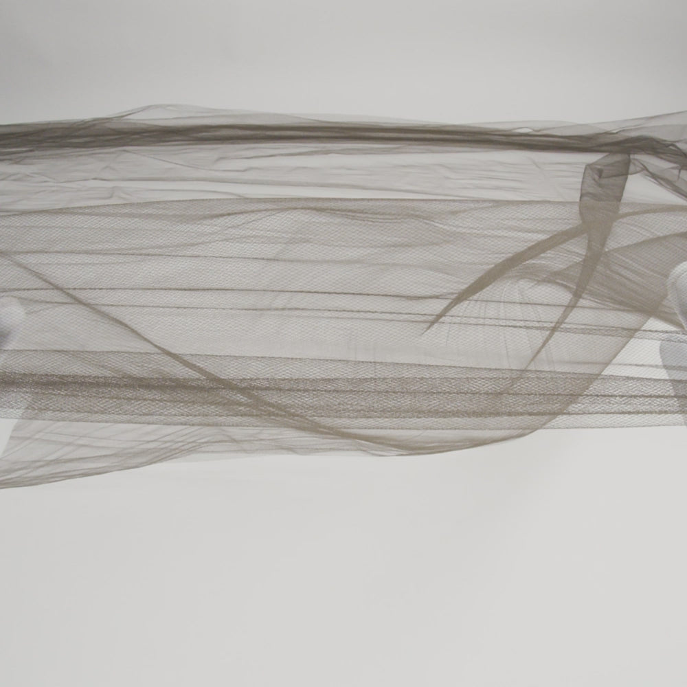 Oscar de la Renta Deep Brown Soft Nylon Tulle - Image 5 of 5
