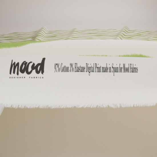 Mood Exclusive Kiwi Zebra Chic Stretch Brushed Cotton Twill - Image 6 of 6