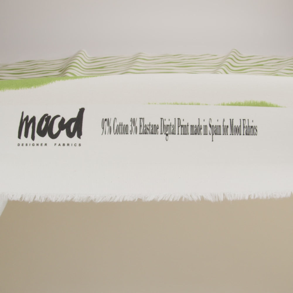 Mood Exclusive Kiwi Zebra Chic Stretch Brushed Cotton Twill - Image 6 of 6