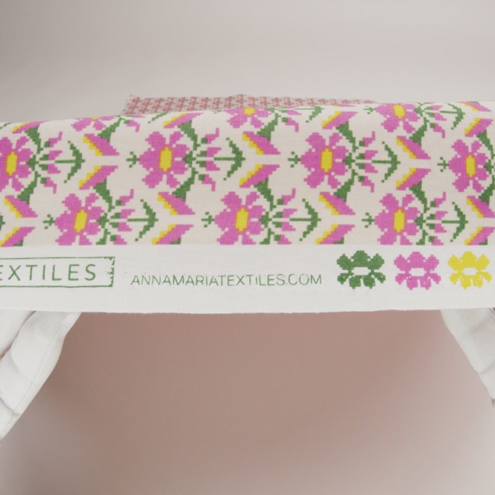 Printed Quilting Cotton by Anna Maria Textiles for Northcott - Sweet Posey Floral - Heiress Collection - Image 6 of 6