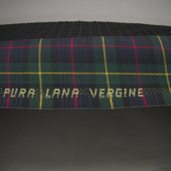 Virgin Wool Twill Made in Italy - Blue, Green, Red and Yellow Plaid - Image 6 of 6