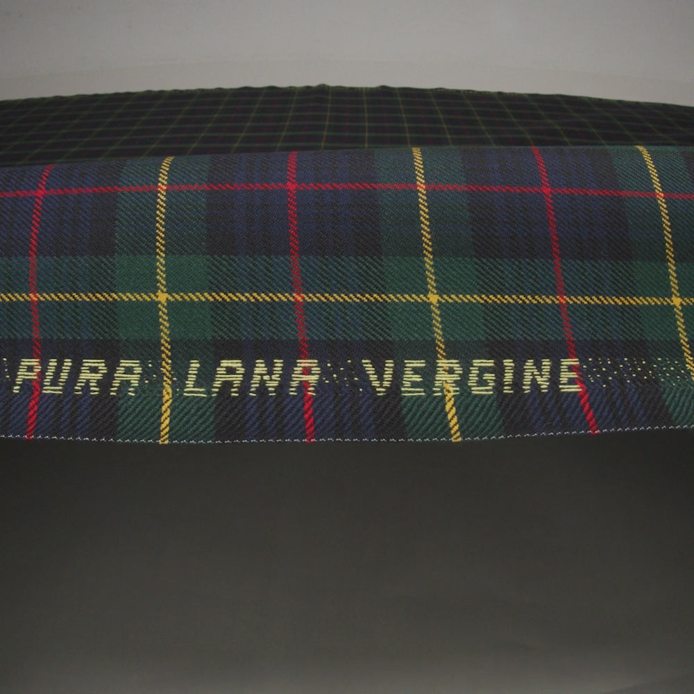 Virgin Wool Twill Made in Italy - Blue, Green, Red and Yellow Plaid - Image 6 of 6