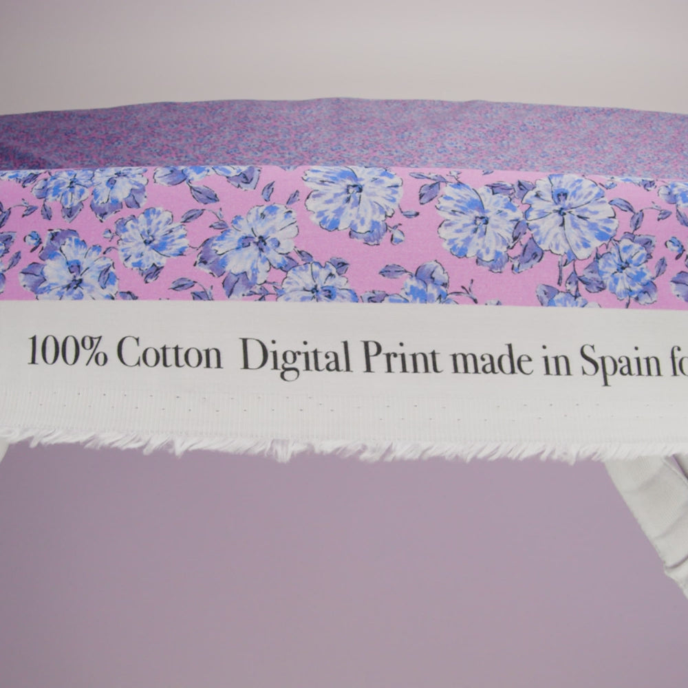 Mood Exclusive Pink Parisian Perennials Cotton Voile - Image 5 of 5