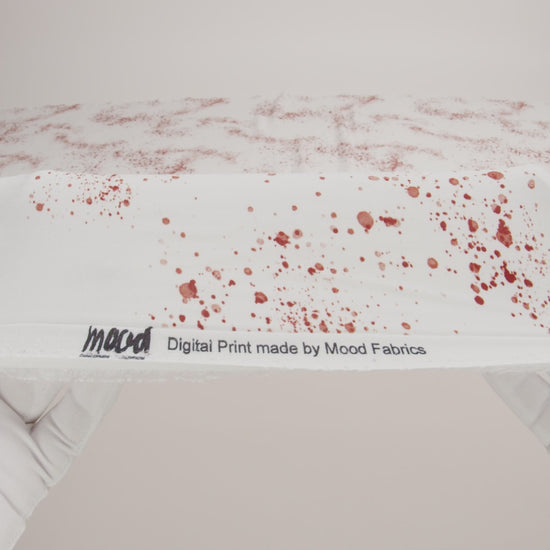 Rayon Batiste - Blood Splatters - Rue Morgue Print - Mood Exclusive Nevermore Collection - Image 6 of 7