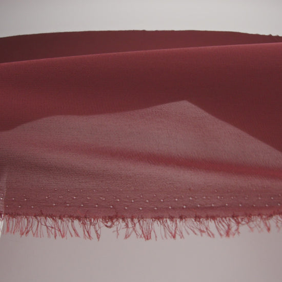 Polyester High-Multi Chiffon - Burgundy - Netta Collection by Mood - Image 7 of 8