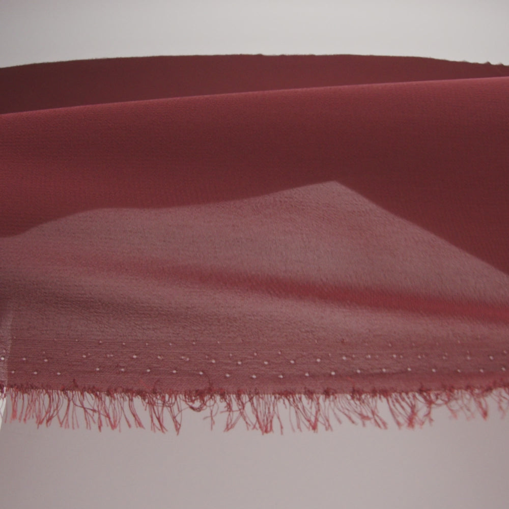 Polyester High-Multi Chiffon - Burgundy - Netta Collection by Mood - Image 7 of 8