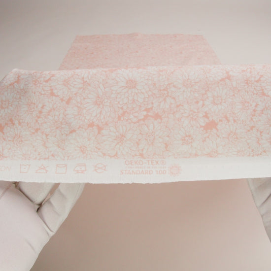 Printed Quilting Cotton by Anna Maria Textiles for Northcott - Creamsicle Mums Floral - Indelible Soft Collection - Image 6 of 6