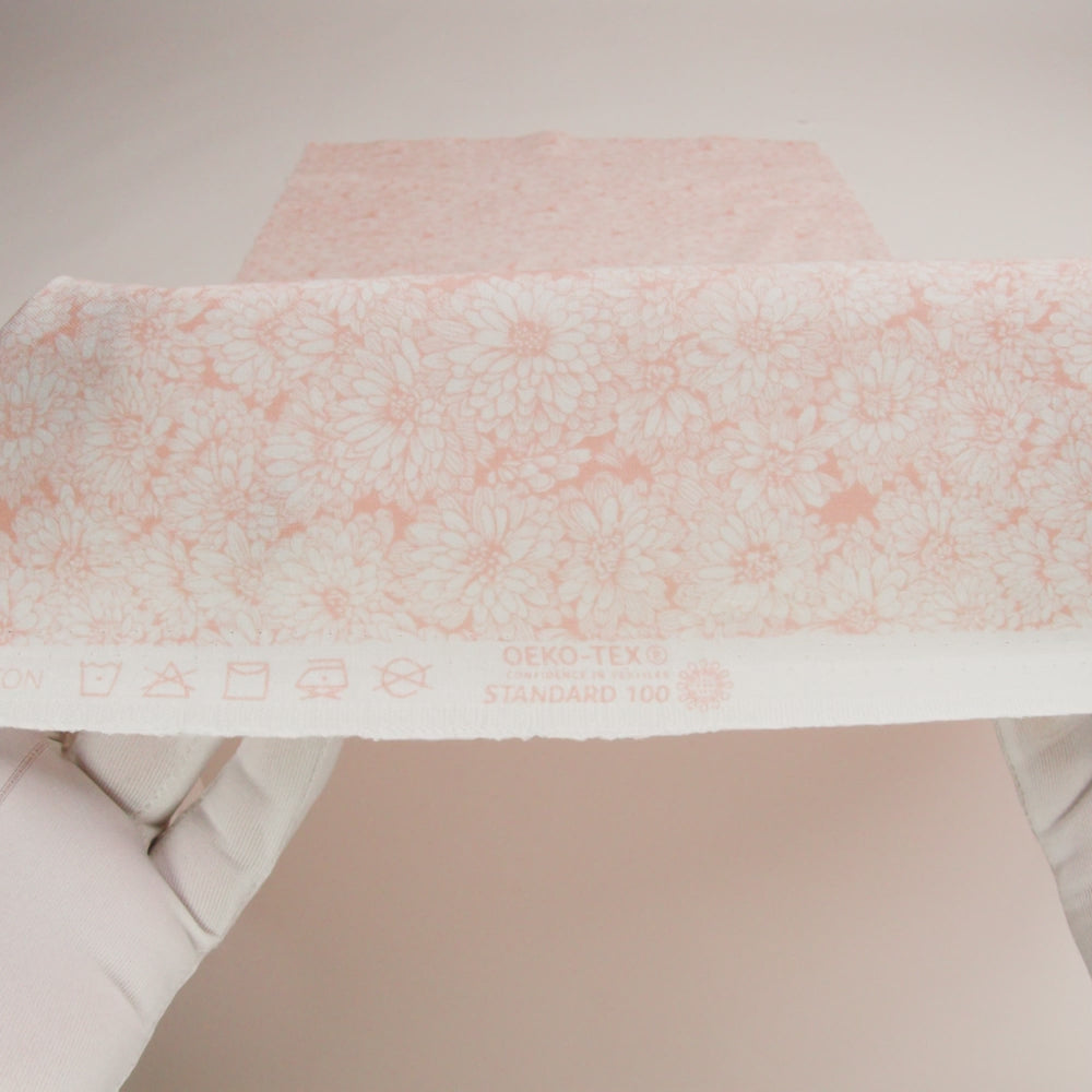 Printed Quilting Cotton by Anna Maria Textiles for Northcott - Creamsicle Mums Floral - Indelible Soft Collection - Image 6 of 6