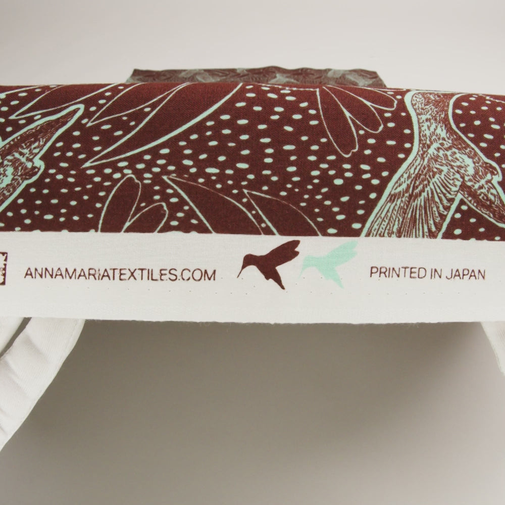 Printed Quilting Cotton by Anna Maria Textiles for Northcott - Patina Hummingbirds and Coneflowers - Indelible Ink Collection - Image 6 of 6