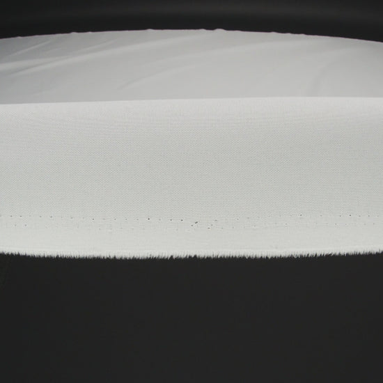 Polyester Poplin - White - Image 5 of 5