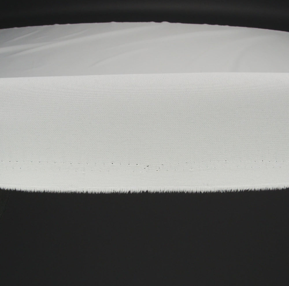 Polyester Poplin - White - Image 5 of 5