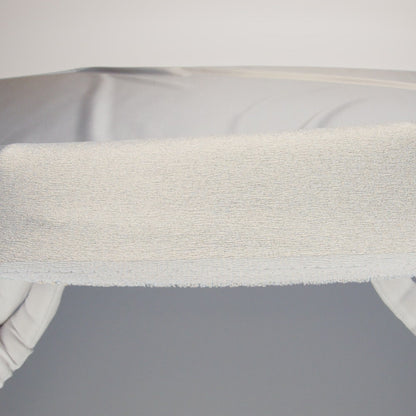Stretch Polyester Crepe with Gold Foiling - Baby Blue - Devyn Collection