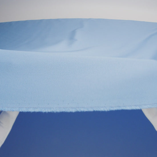 Organic Cotton Twill - Ice Blue and White - Stratton Collection - Image 6 of 7
