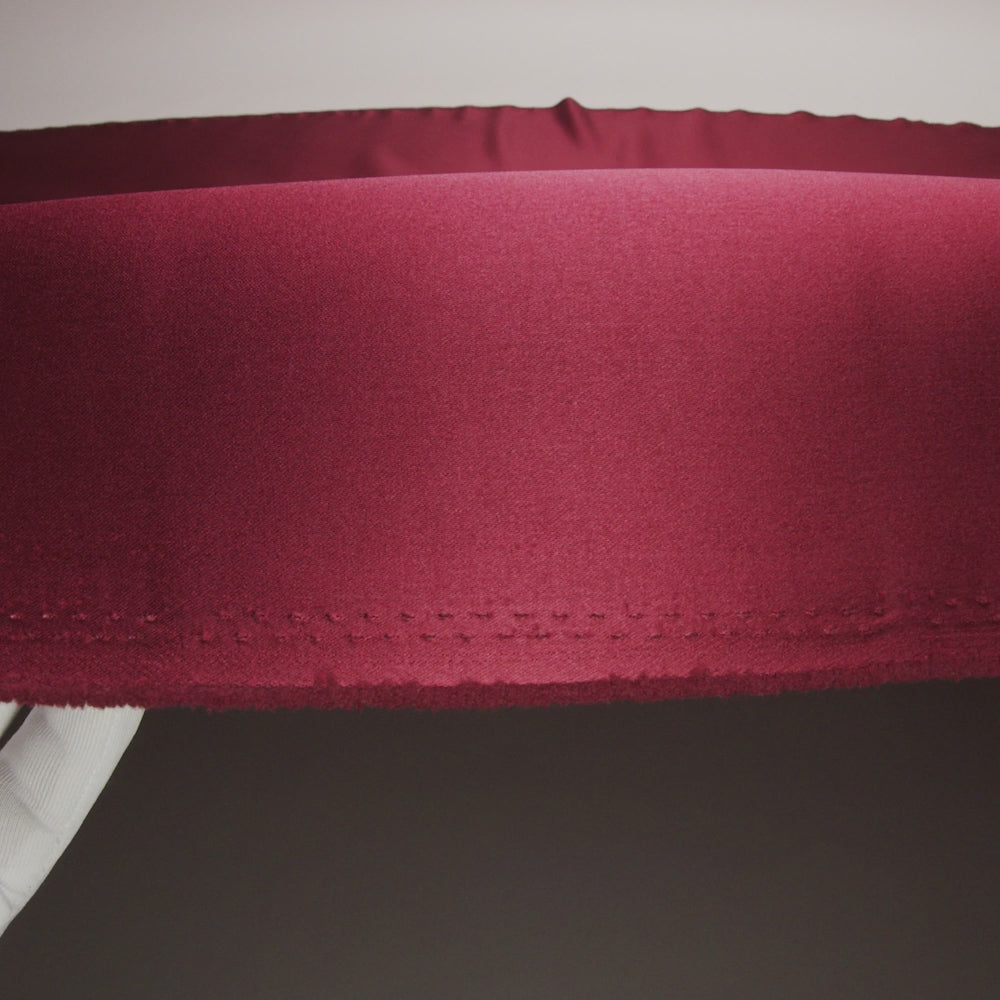 Premium Polyester Satin - Burgundy - Gavia Collection by Mood - Image 7 of 8