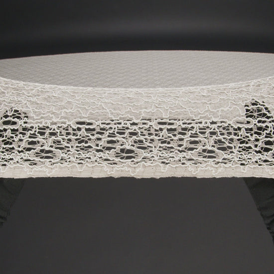 Corded Nylon Lace - Bleached Sand Abstract Lines - Image 6 of 6