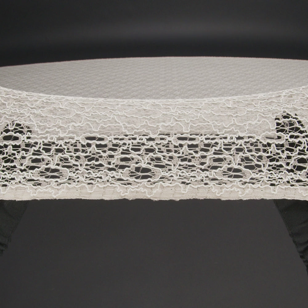 Corded Nylon Lace - Bleached Sand Abstract Lines - Image 6 of 6