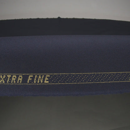 Virgin Merino Wool Twill Suiting Made in Italy - Navy